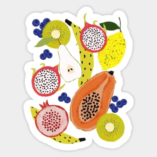 Tropical fruits Sticker